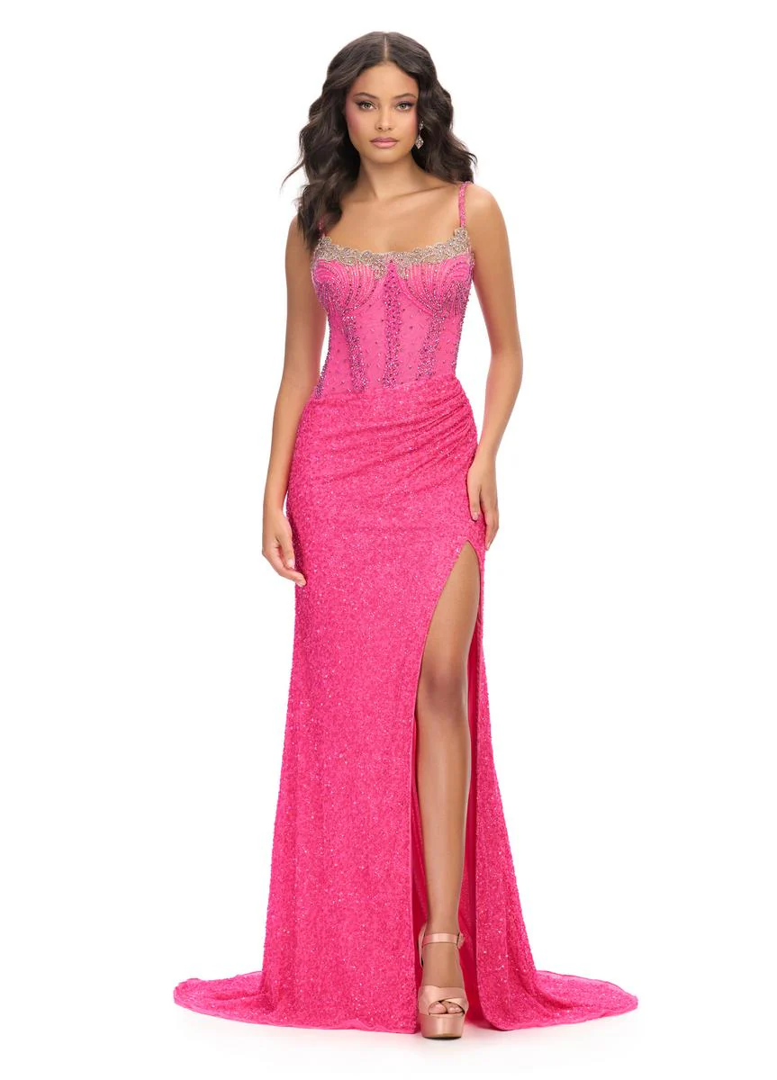 ASHLEYHlauren Bustier Corset Prom Dress 11711 - Image 8