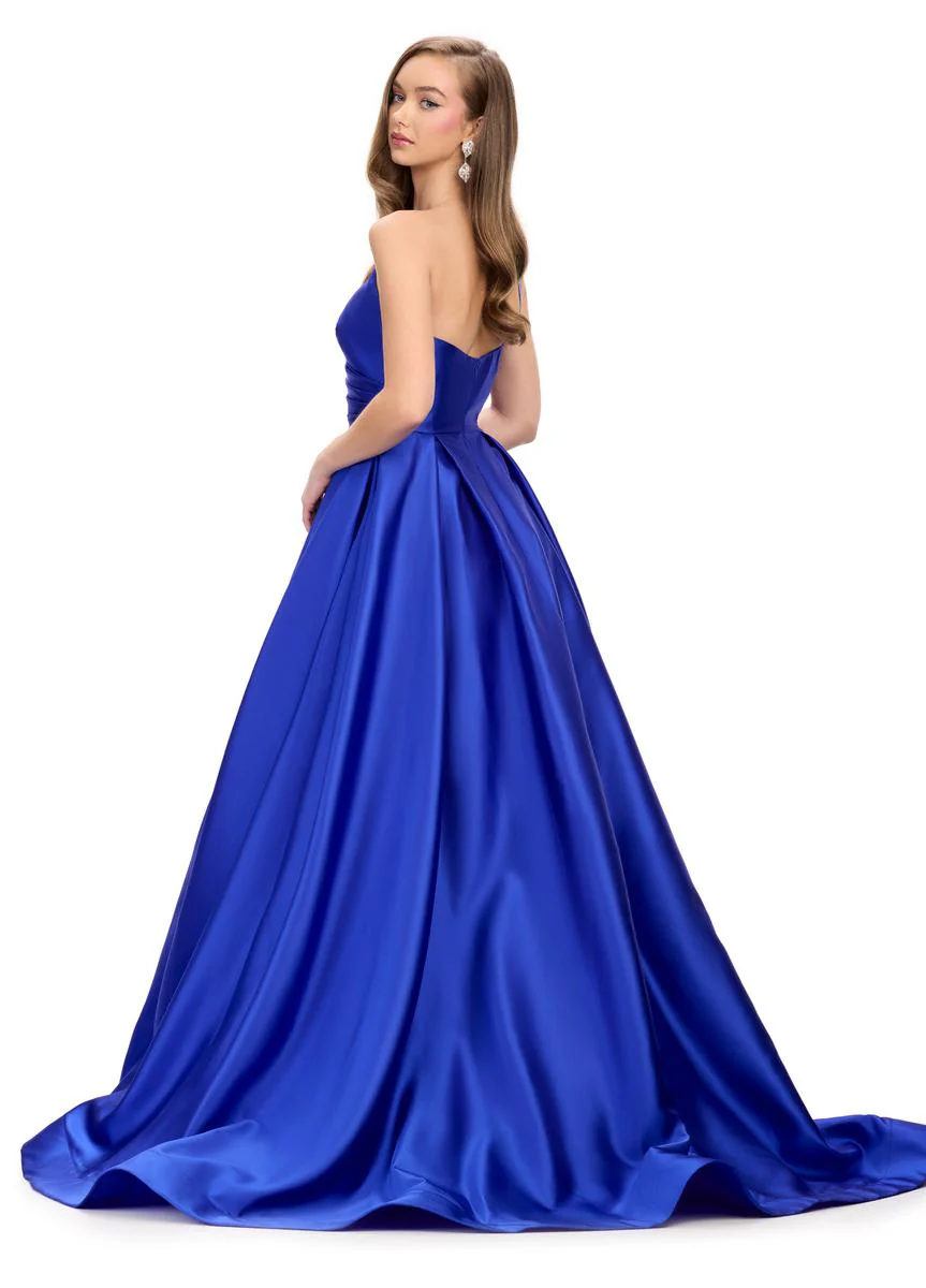 ASHLEYlauren Mikado Ball Gown Dress 11772 - Image 2