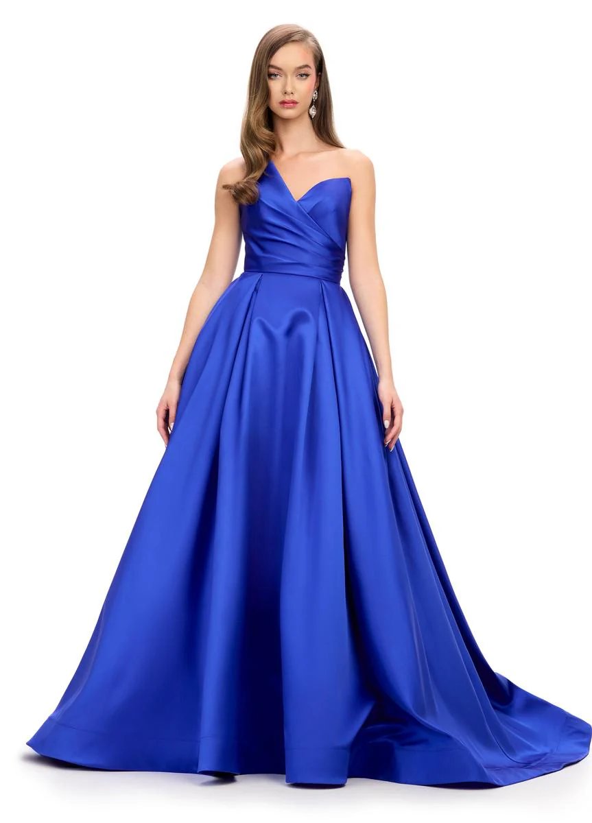 ASHLEYlauren Mikado Ball Gown Dress 11772 - Image 7