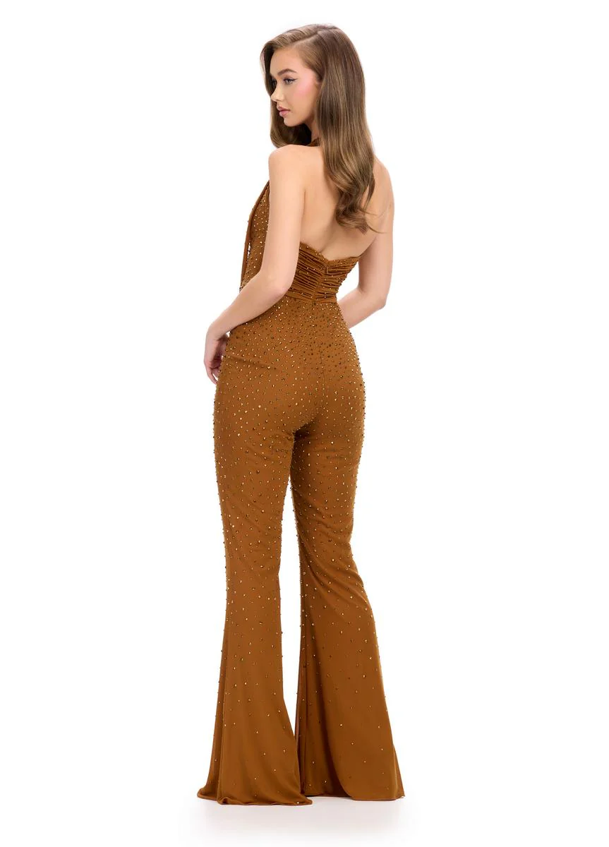 ASHLEYlauren Cowl Neck Jumpsuit 11775 - Image 3