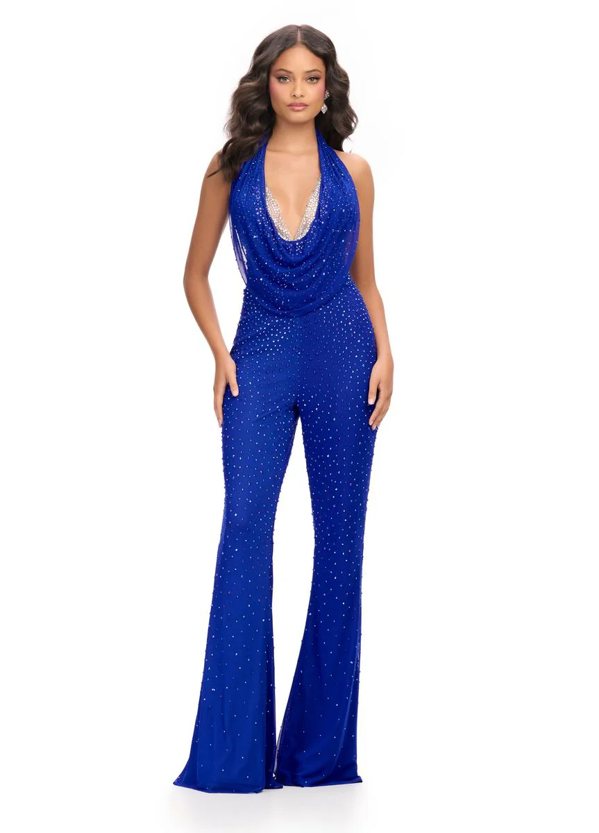 ASHLEYlauren Cowl Neck Jumpsuit 11775 - Image 6