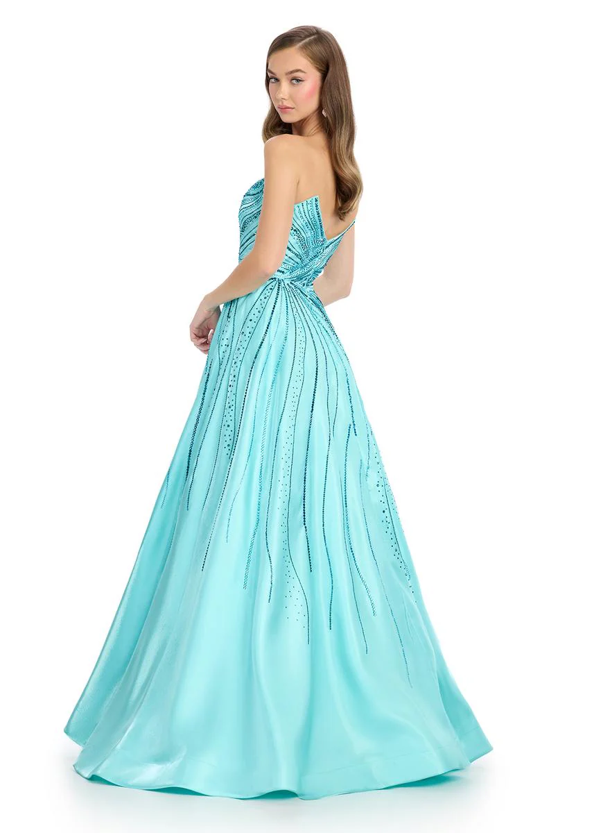 ASHLEYlauren Strapless Sweetheart Dress 11869 - Image 2