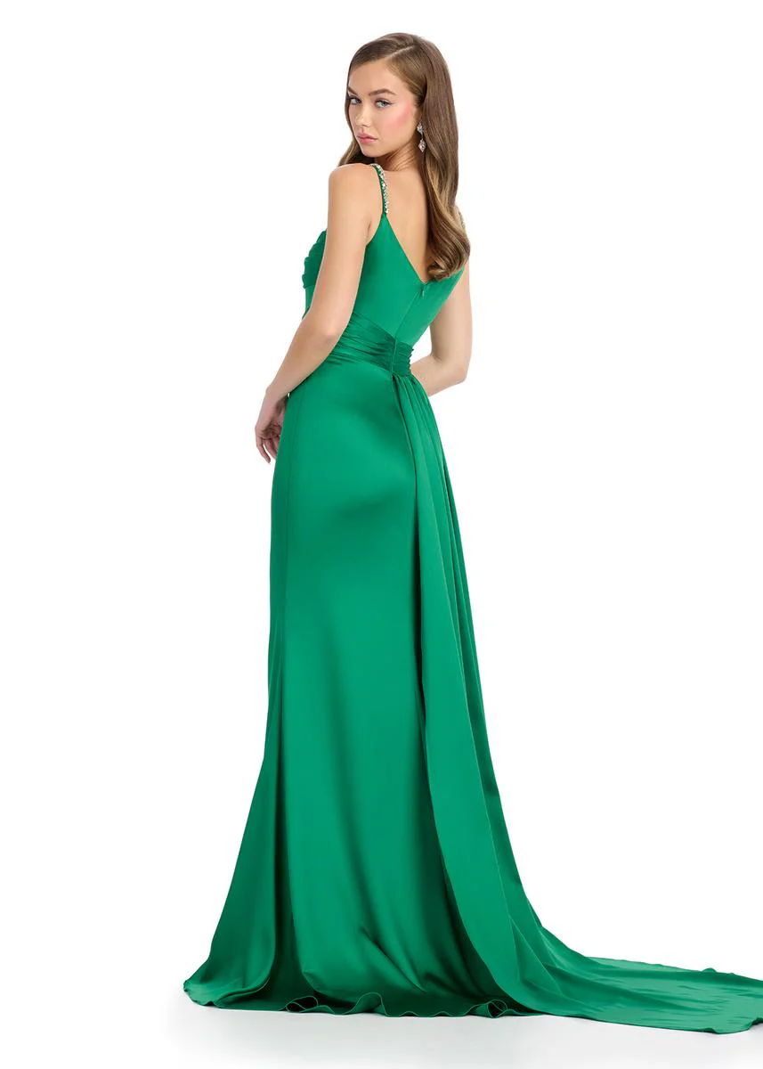 ASHLEYlauren Elegant Sweep Train Prom Dress 11887 - Image 2