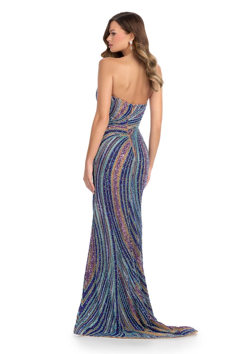 ASHLEYlauren  Strapless Beaded Prom Dress 11963 - Image 6