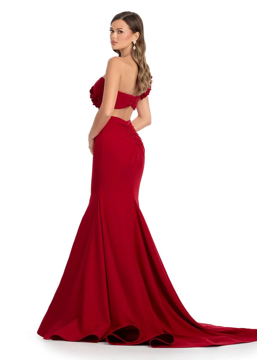 ASHLEYlauren Two Piece Jersey Prom Dress 11981 - Image 6