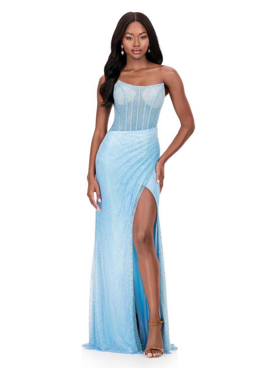 ASHLEYlauren Sparling Heat Set Prom Dress 12067
