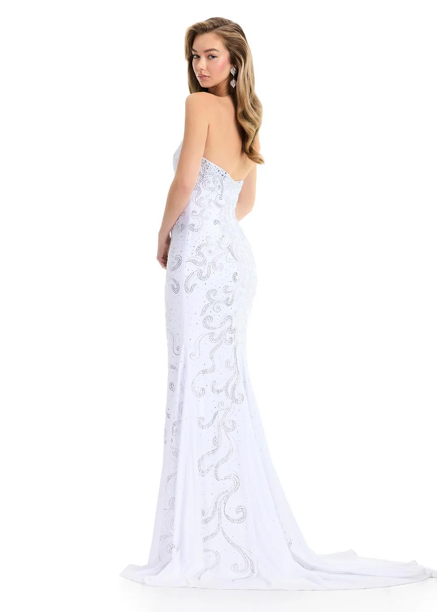 ASHLEYlauren Elegant Heat Stone Prom Dress 12074 - Image 4