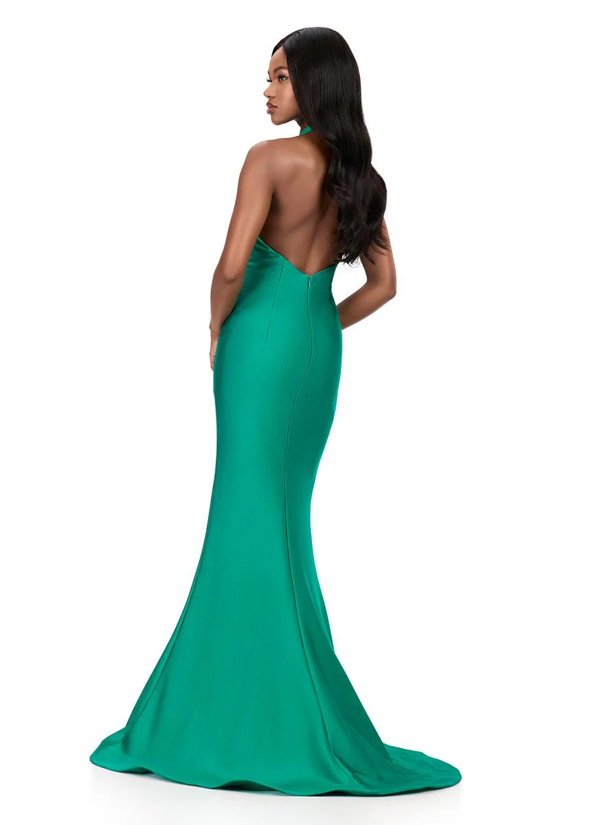 ASHLEYlauren Criss Cross Tight Prom Dress 12162 - Image 4
