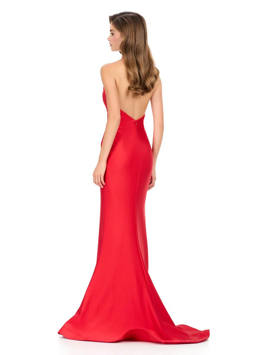 ASHLEYlauren Criss Cross Tight Prom Dress 12162 - Image 8