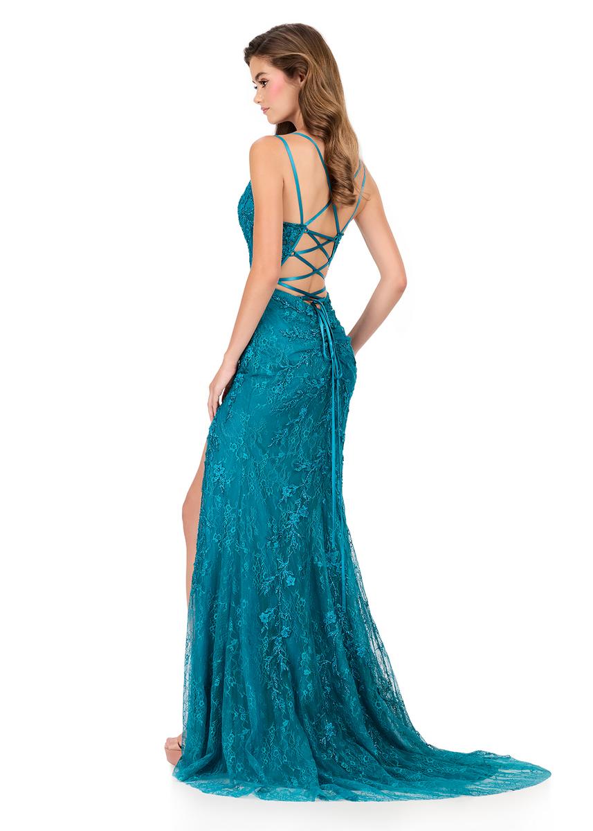 ASHLEYlauren Lace Corset Prom Dress 12189 - Image 2