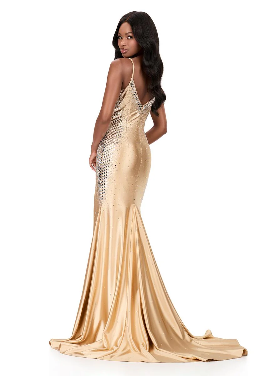 ASHLEYlauren Hot Stone Mirror Prom Dress 12193 - Image 6