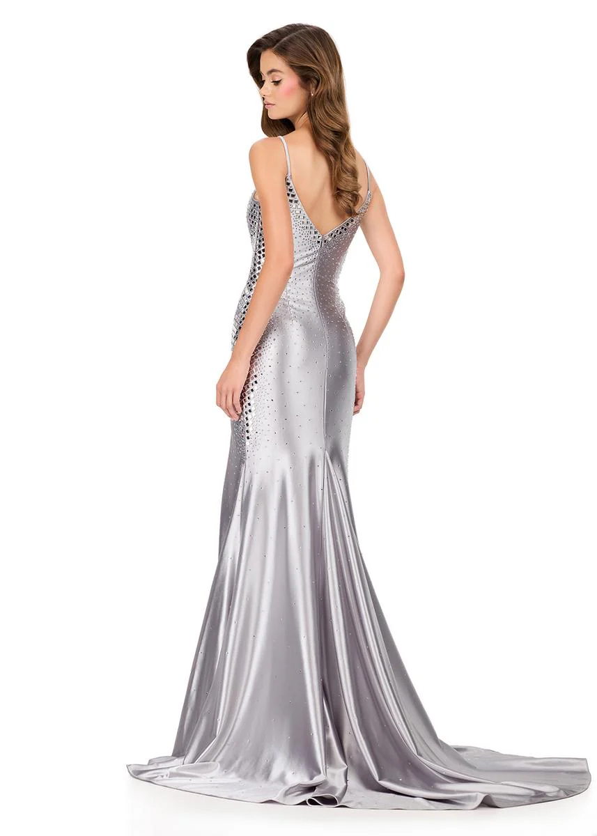 ASHLEYlauren Hot Stone Mirror Prom Dress 12193 - Image 8