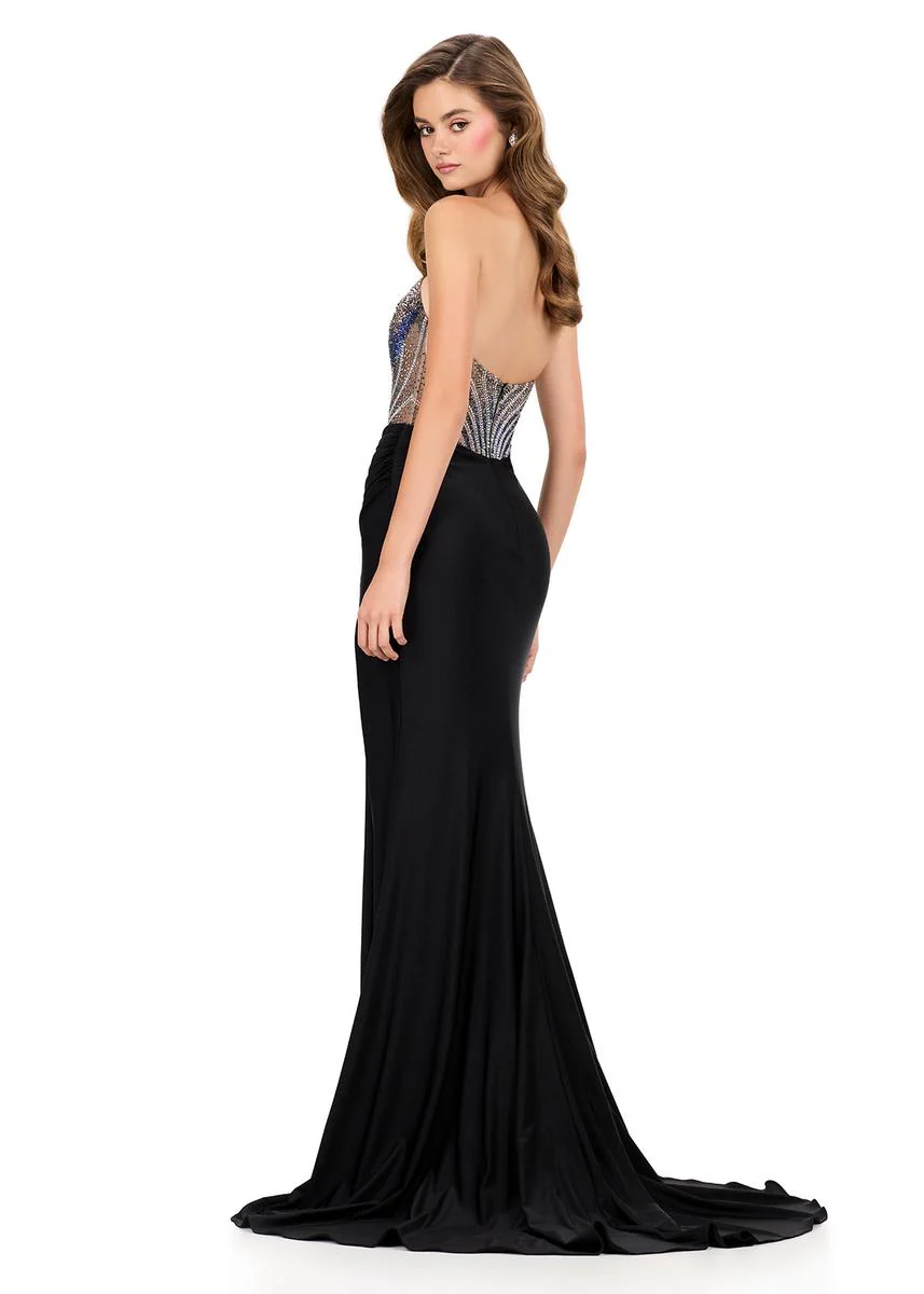 ASHLEYlauren Strapless Ice Queen Prom Dress 12197 - Image 4