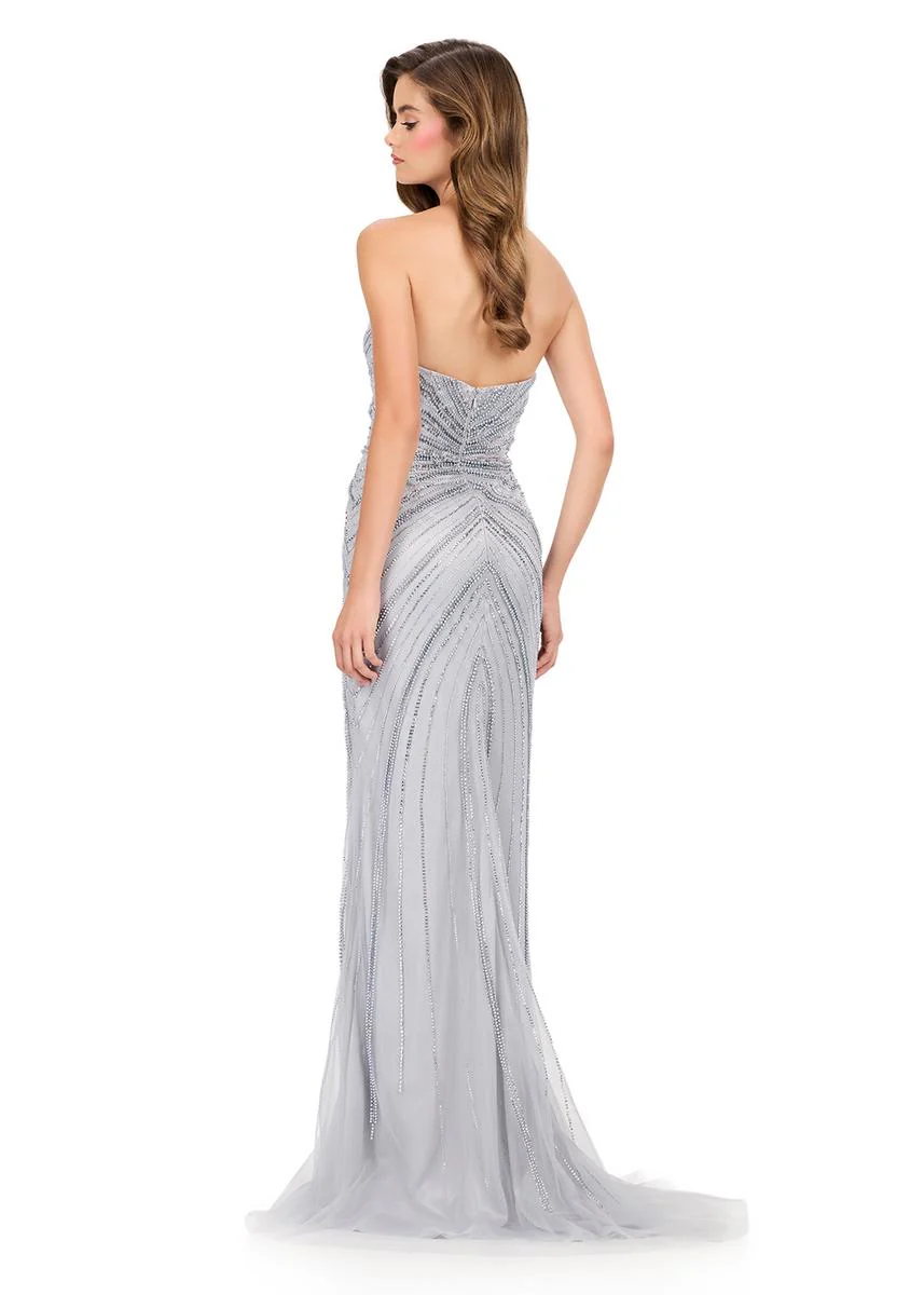 ASHLEYlauren Strapless Fitted Prom Dress 12201 - Image 2