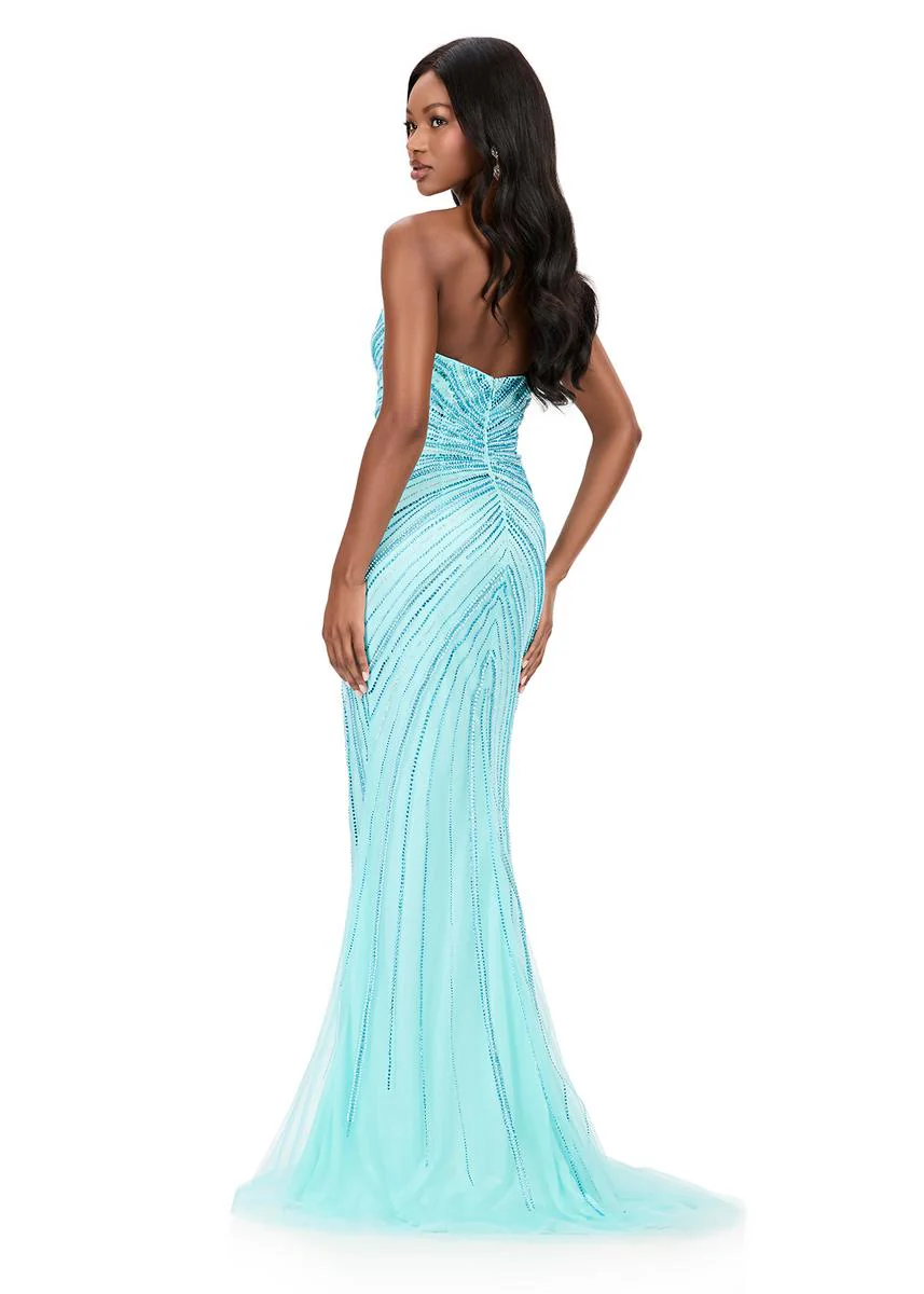 ASHLEYlauren Strapless Fitted Prom Dress 12201 - Image 6