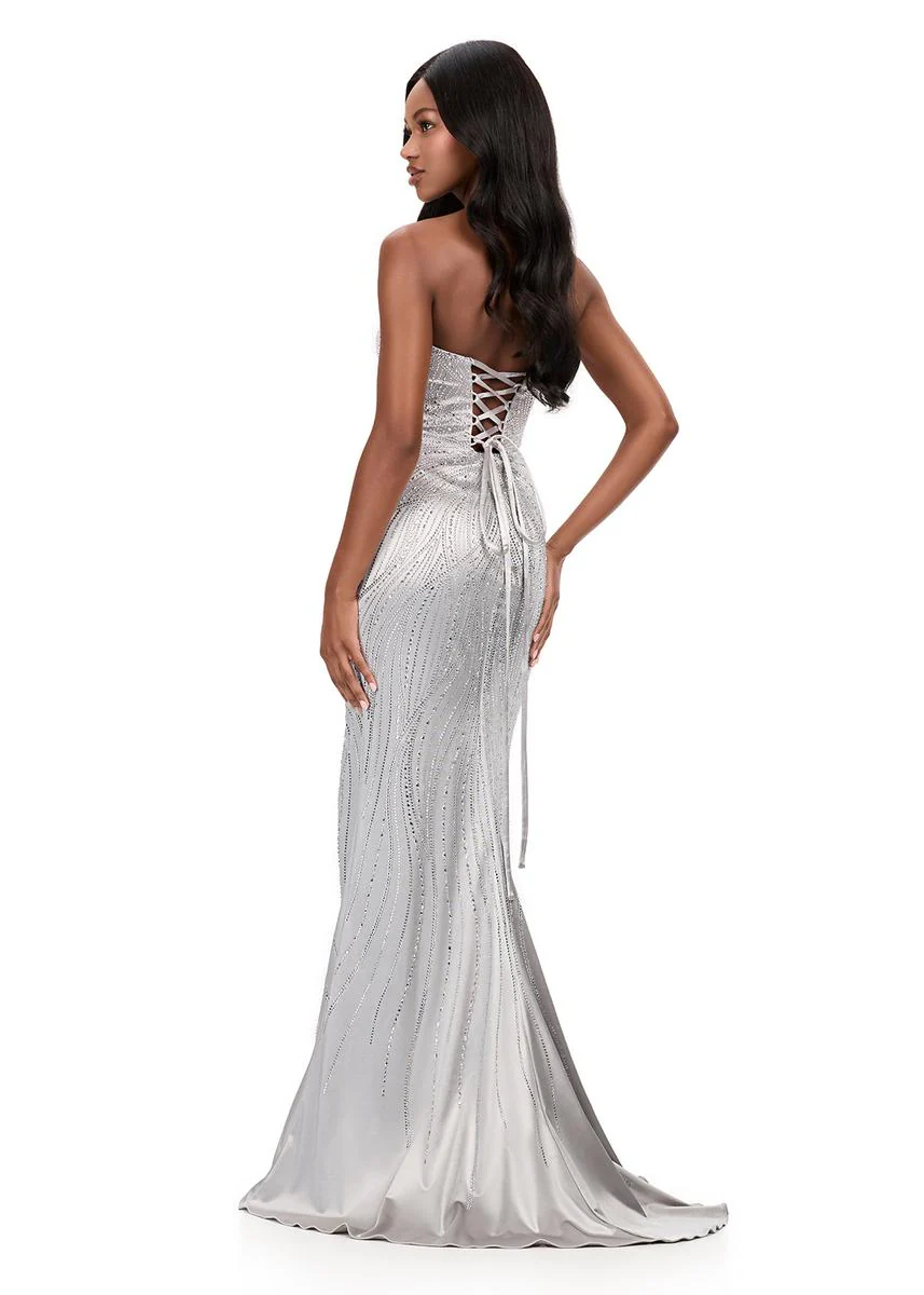 ASHLEYlauren Fitted Hot Stone Prom Dress 12202 - Image 8