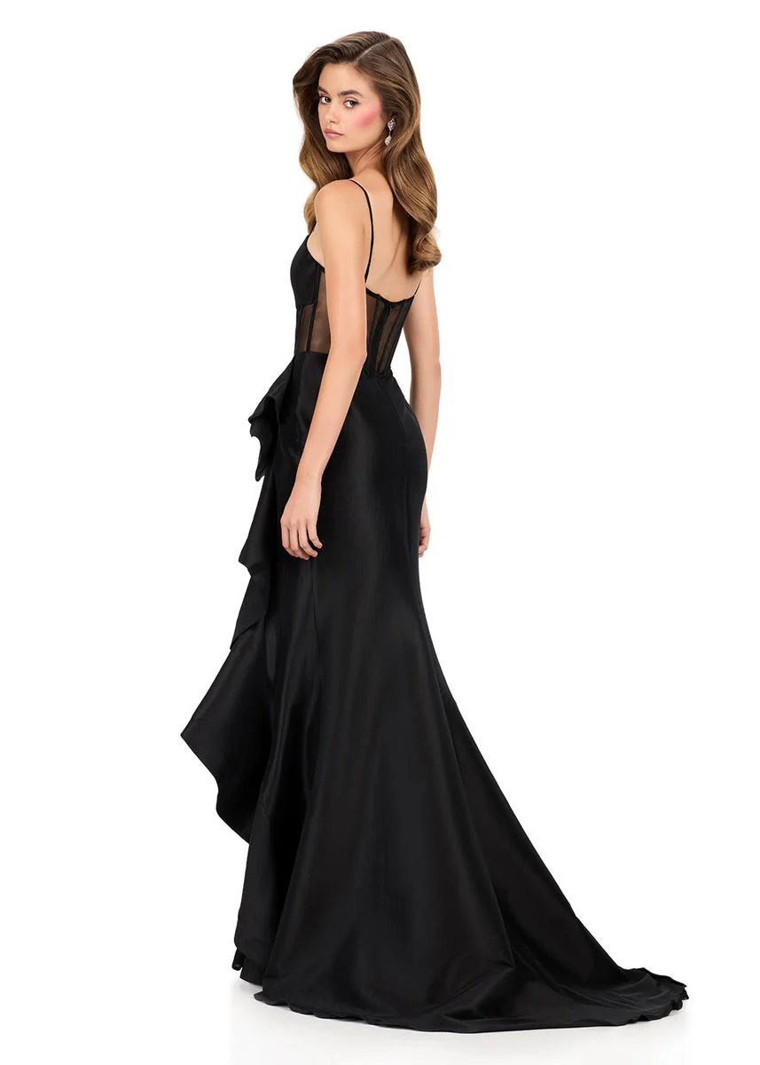 ASHLEYlauren Illusion Corset Prom Dress 12213 - Image 12