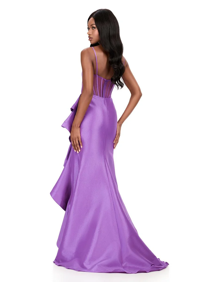 ASHLEYlauren Illusion Corset Prom Dress 12213 - Image 6
