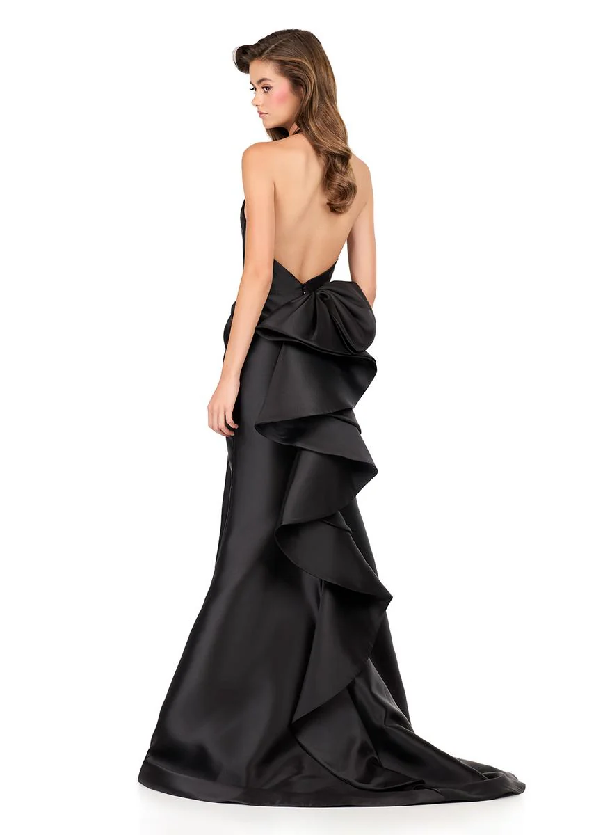 ASHLEYlauren Halter Mikado Prom Dress 12214 - Image 17