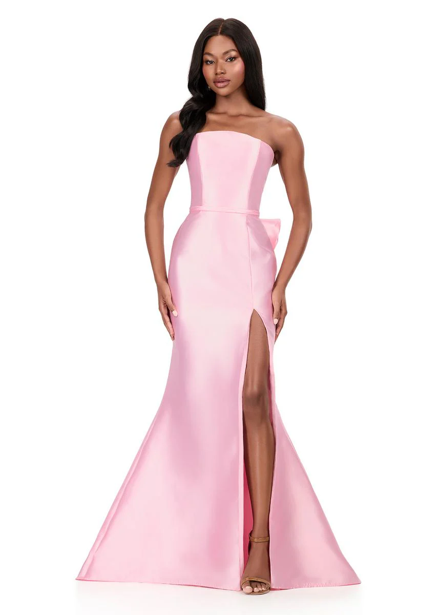 ASHLEYlauren Mikado Ruffle Back Prom Dress 12215 - Image 11