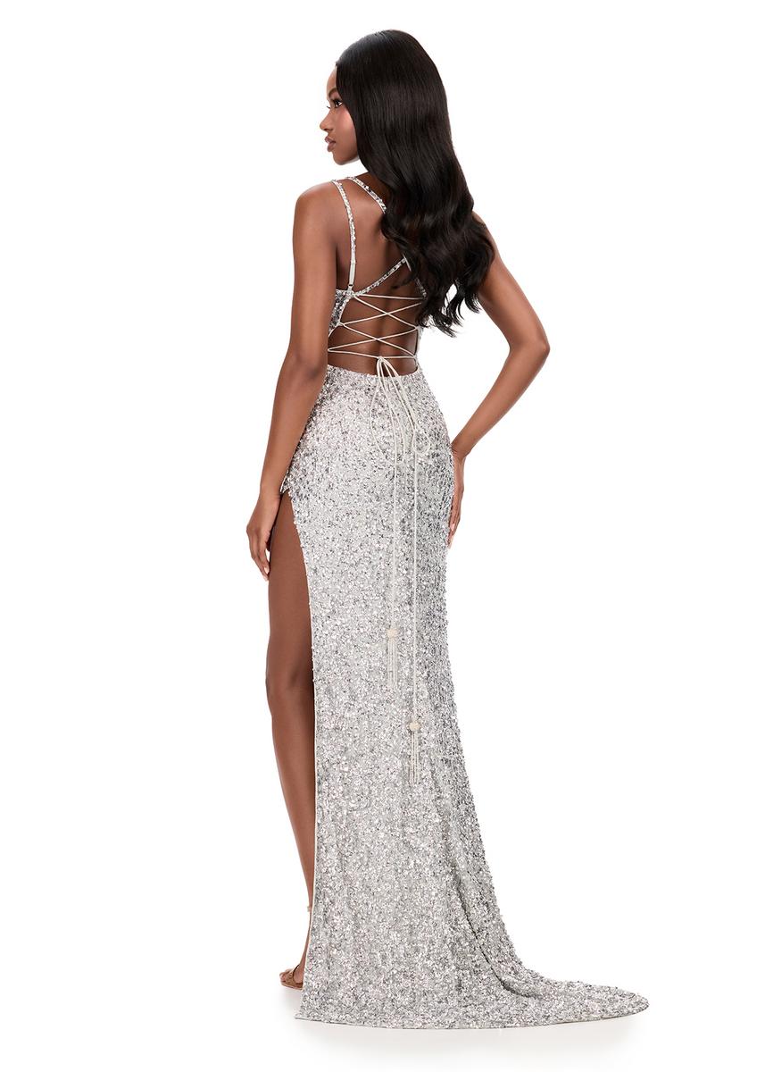 ASHLEYlauren Fitted Open Back Prom Dress 12217 - Image 10