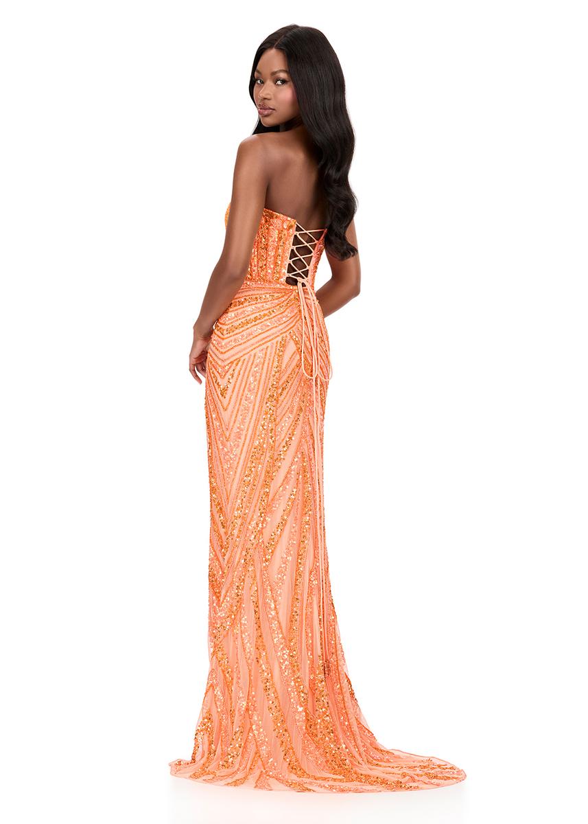 ASHLEYlauren Sequin Lace-up Back Prom Dress 12230 - Image 7