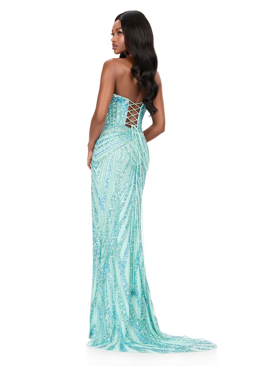 ASHLEYlauren Sequin Lace-up Back Prom Dress 12230 - B - Image 11