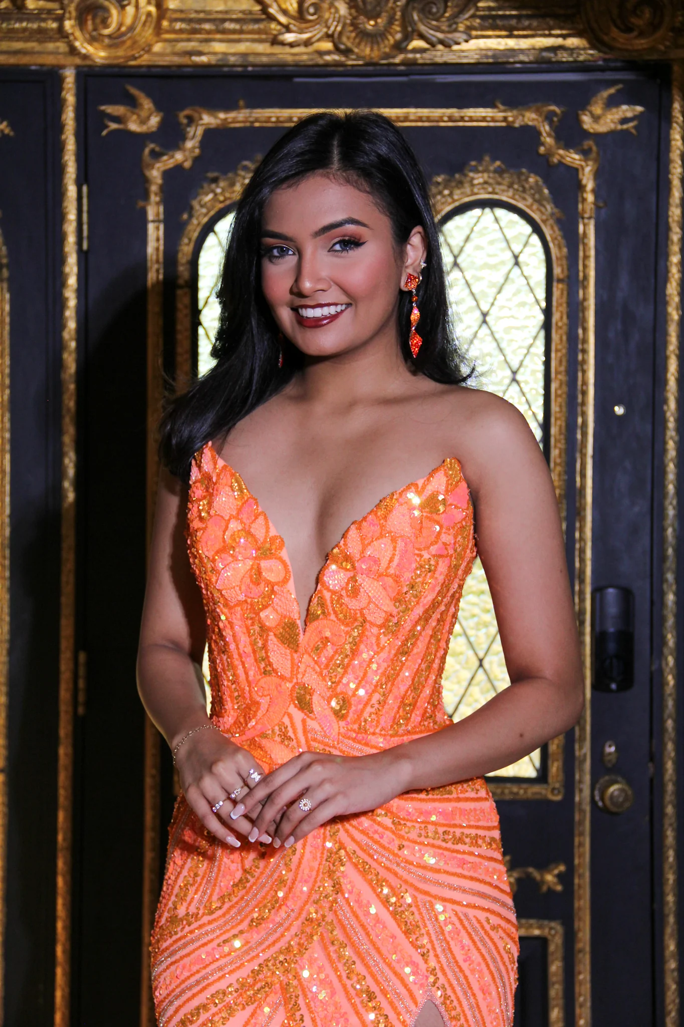 ASHLEYlauren Sequin Lace-up Back Prom Dress 12230 - B - Image 2