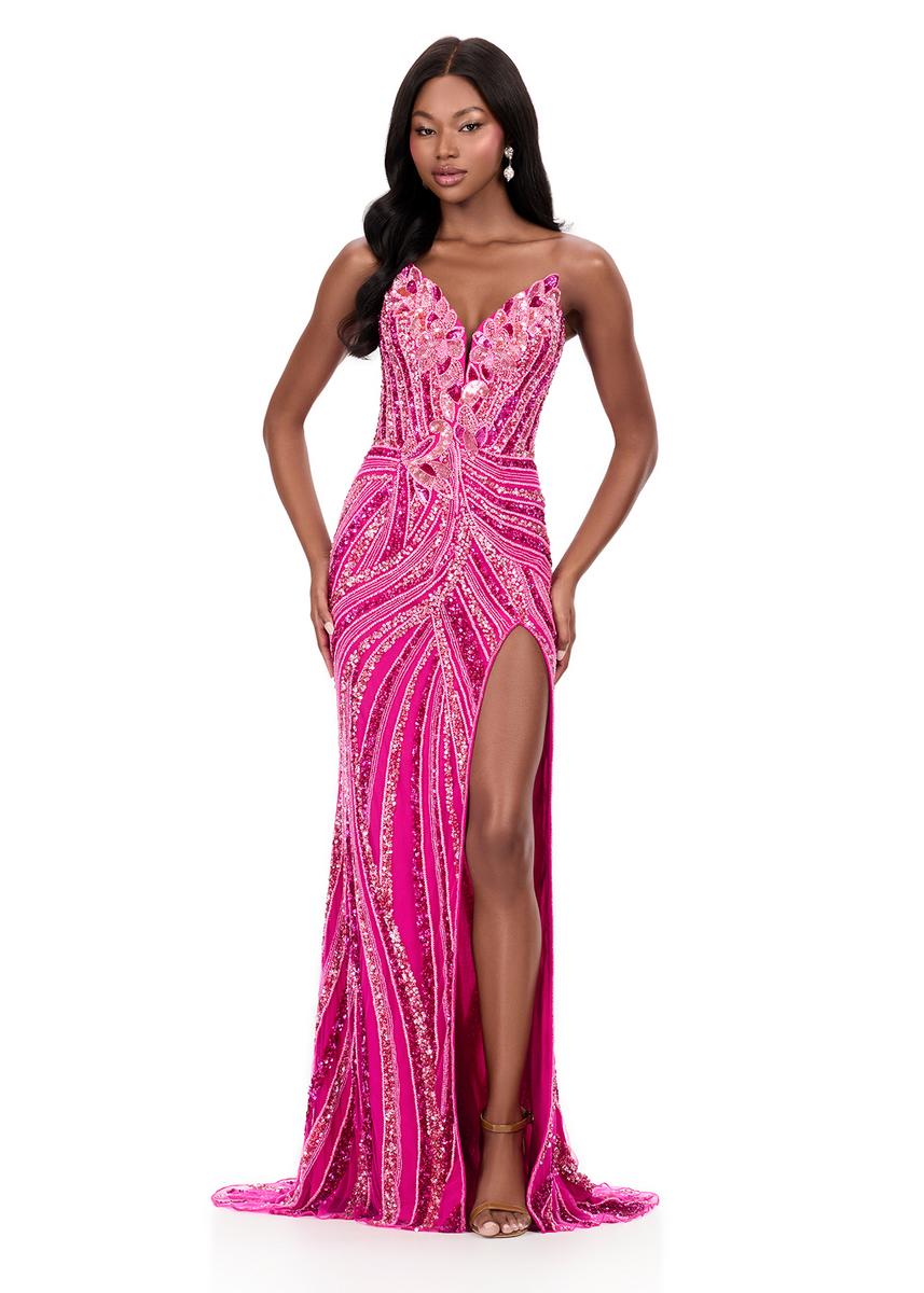ASHLEYlauren Sequin Lace-up Back Prom Dress 12230 - B - Image 20