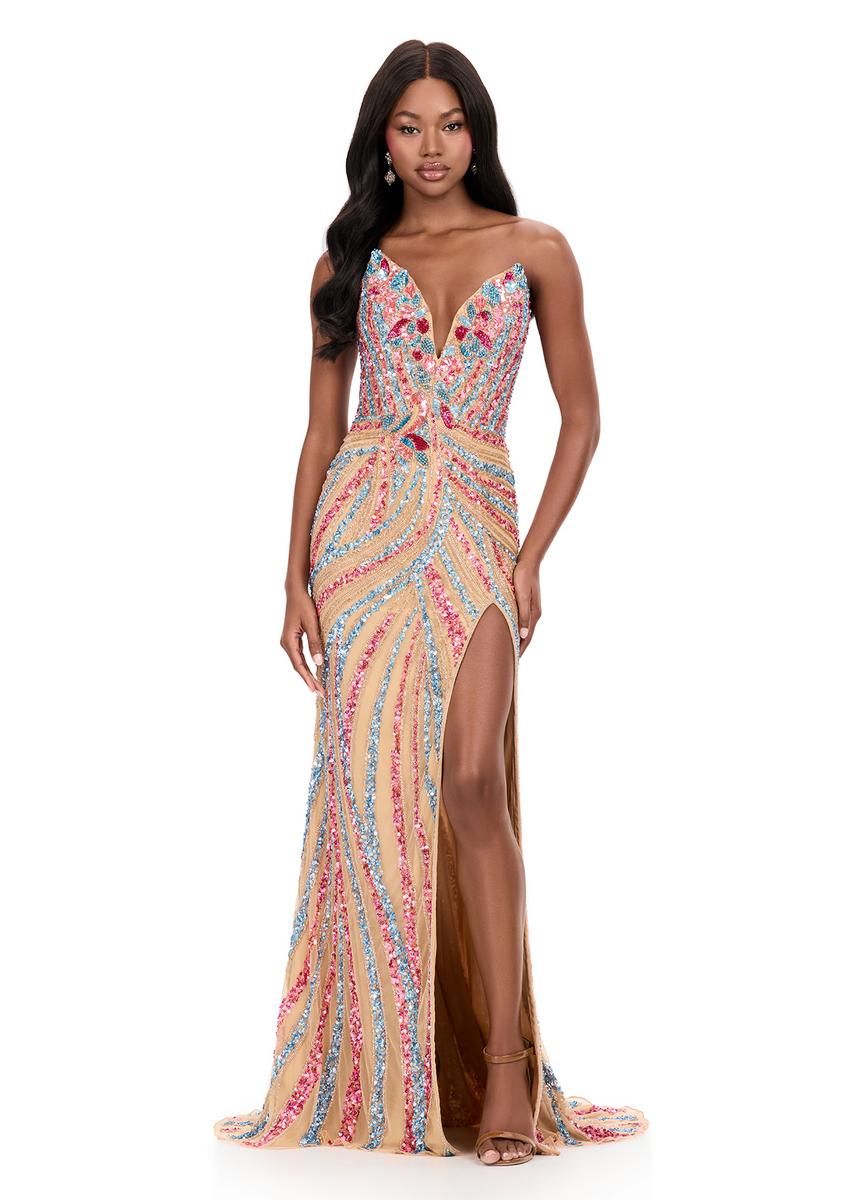 ASHLEYlauren Sequin Lace-up Back Prom Dress 12230 - B - Image 22