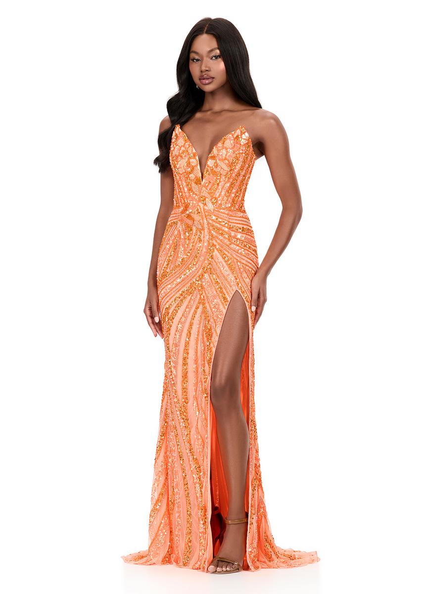 ASHLEYlauren Sequin Lace-up Back Prom Dress 12230 - B - Image 29