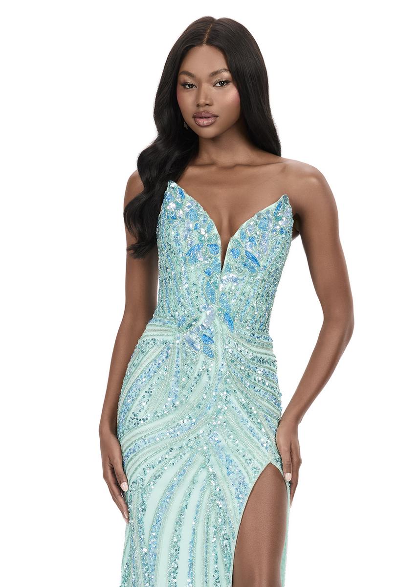 ASHLEYlauren Sequin Lace-up Back Prom Dress 12230 - B - Image 31