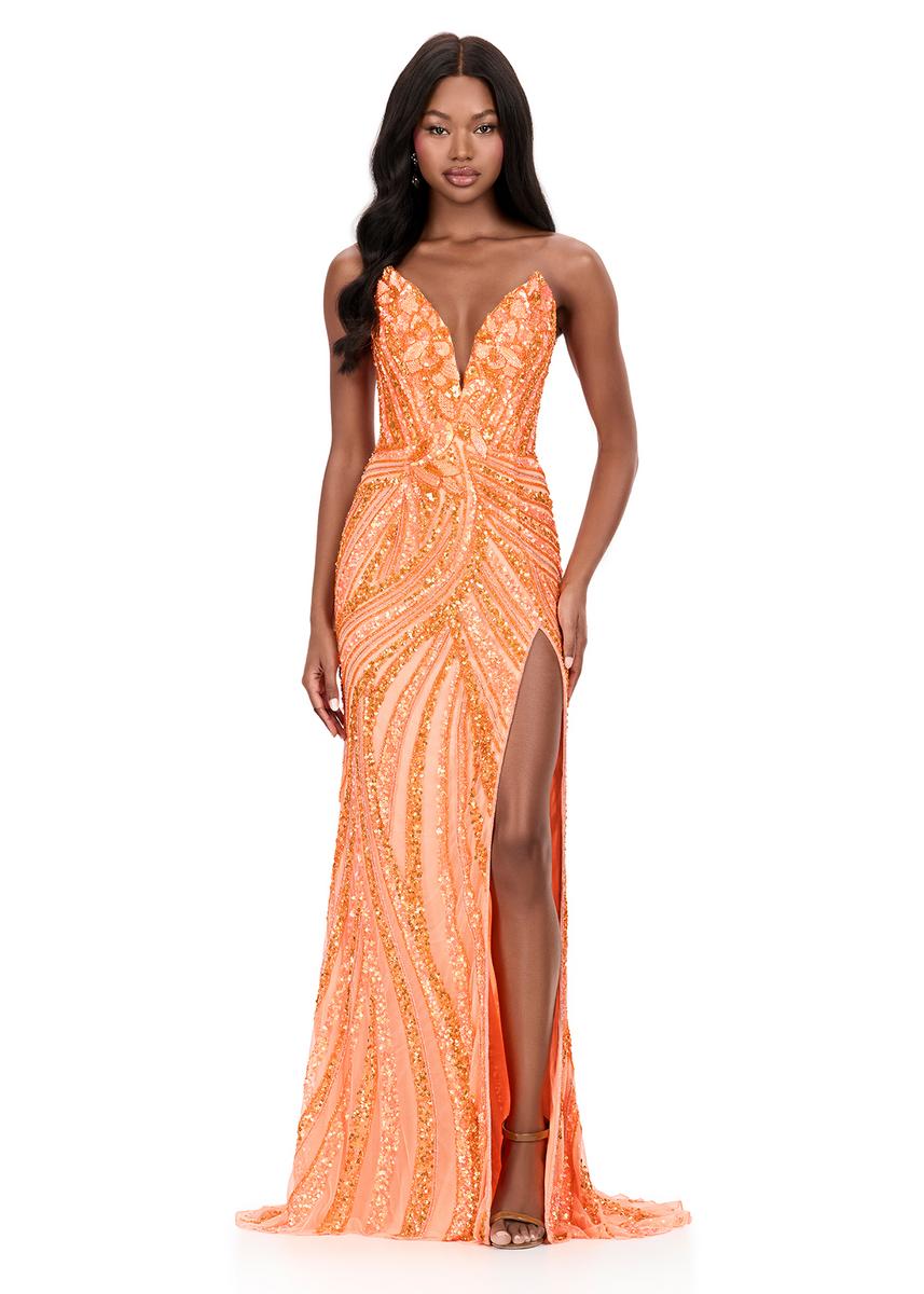 ASHLEYlauren Sequin Lace-up Back Prom Dress 12230 - B - Image 6