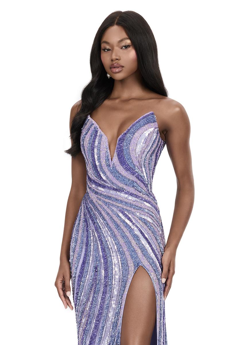 ASHLEYlauren Strapless Beaded Prom Dress 12231 - B - Image 27
