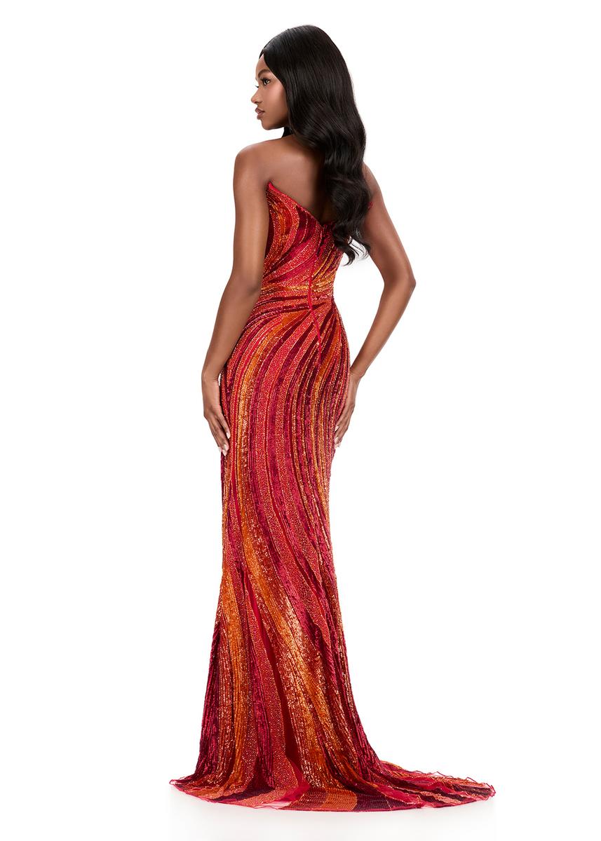 ASHLEYlauren Strapless Beaded Prom Dress 12231 - B - Image 6