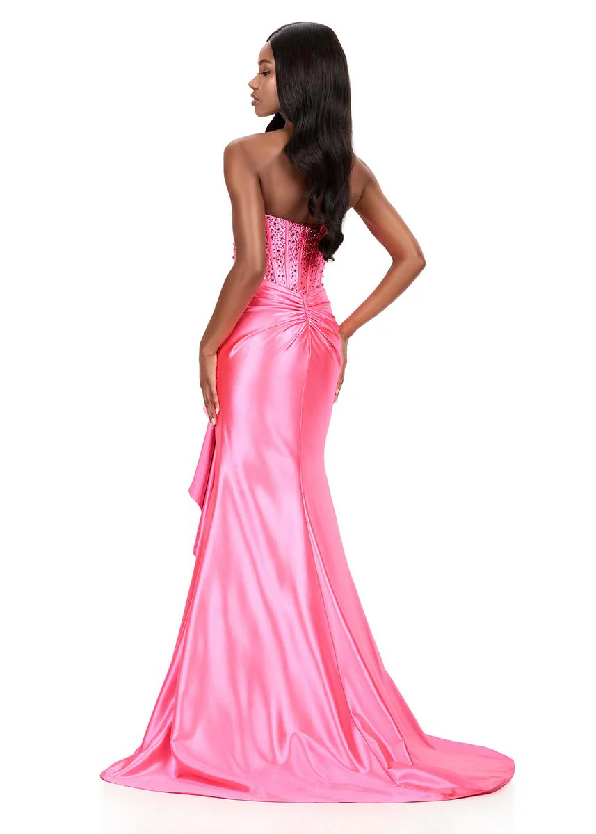 ASHLEYlauren Tight Jersey Prom Dress 12240 - Image 10