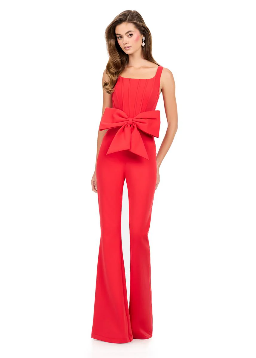 ASHLEYlauren Bow Statement Jumpsuit 12242 - Image 3