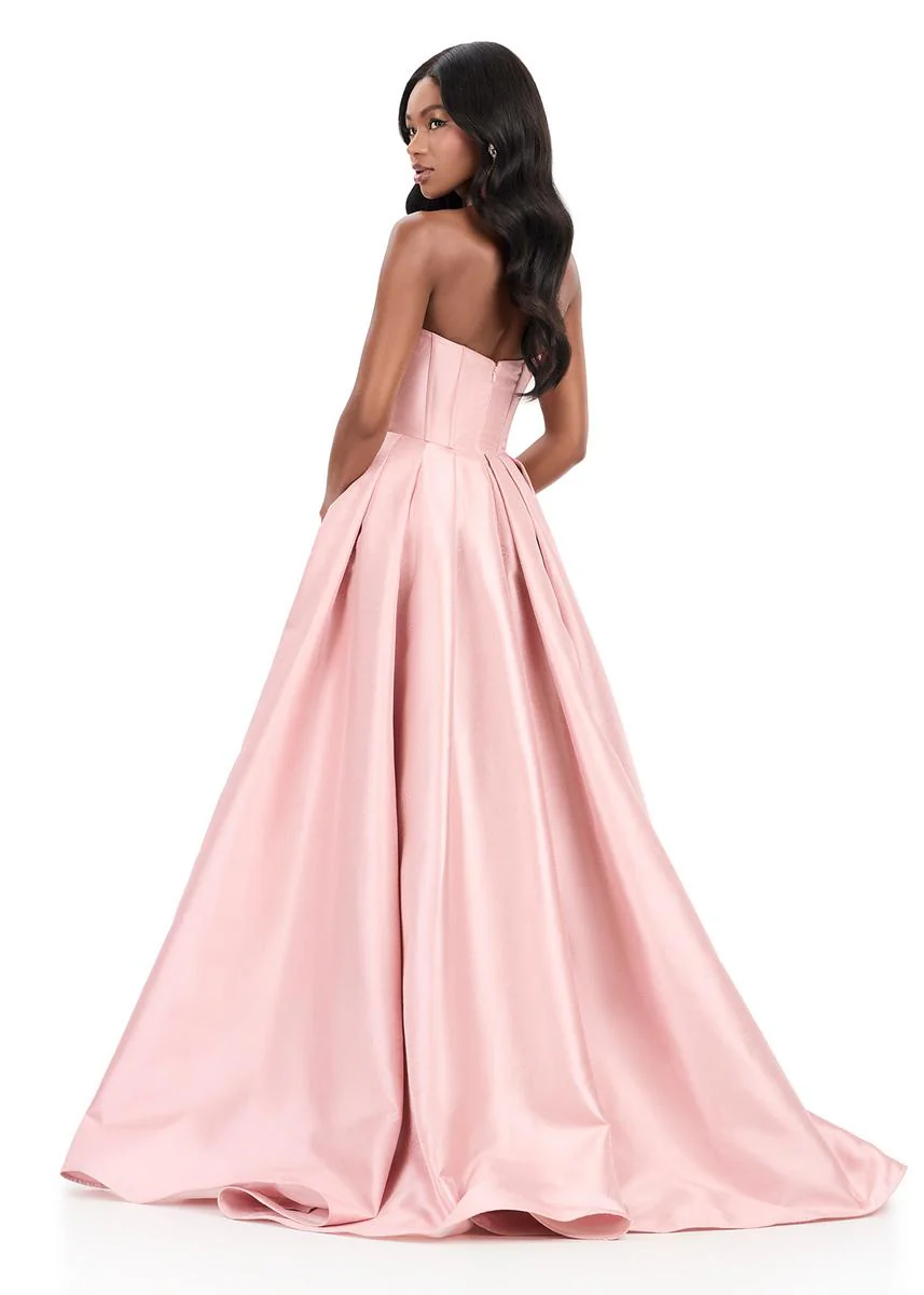 ASHLEYlauren Mikado Corset Ball Gown Dress 12264 - Image 10