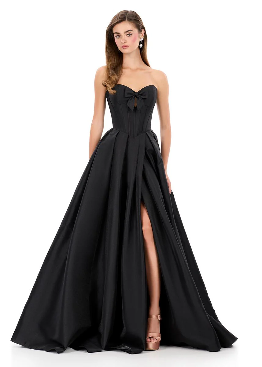 ASHLEYlauren Mikado Corset Ball Gown Dress 12264 - Image 11