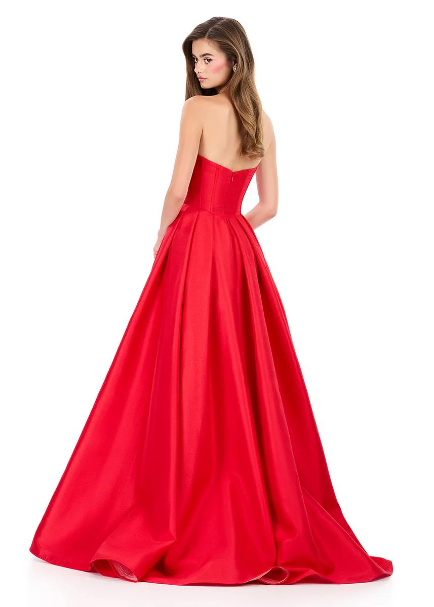 ASHLEYlauren Mikado Corset Ball Gown Dress 12264 - Image 14