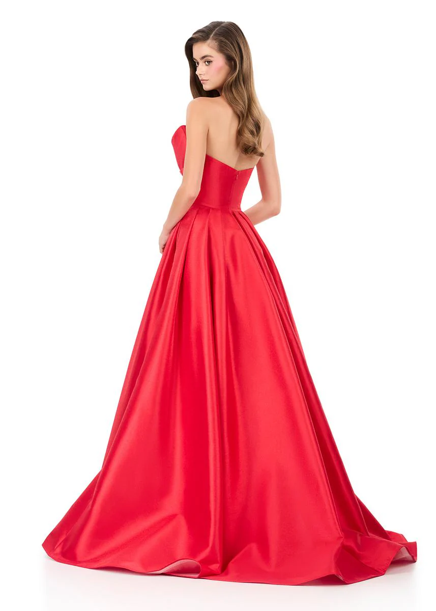 ASHLEYlauren Bow Mikado Ball Gown Prom Dress 12265 - Image 8