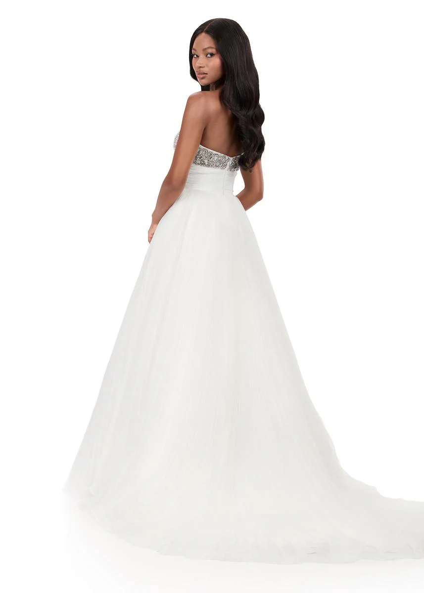ASHLEYlauren Pleated Skirt Prom Dress 12275 - Image 4