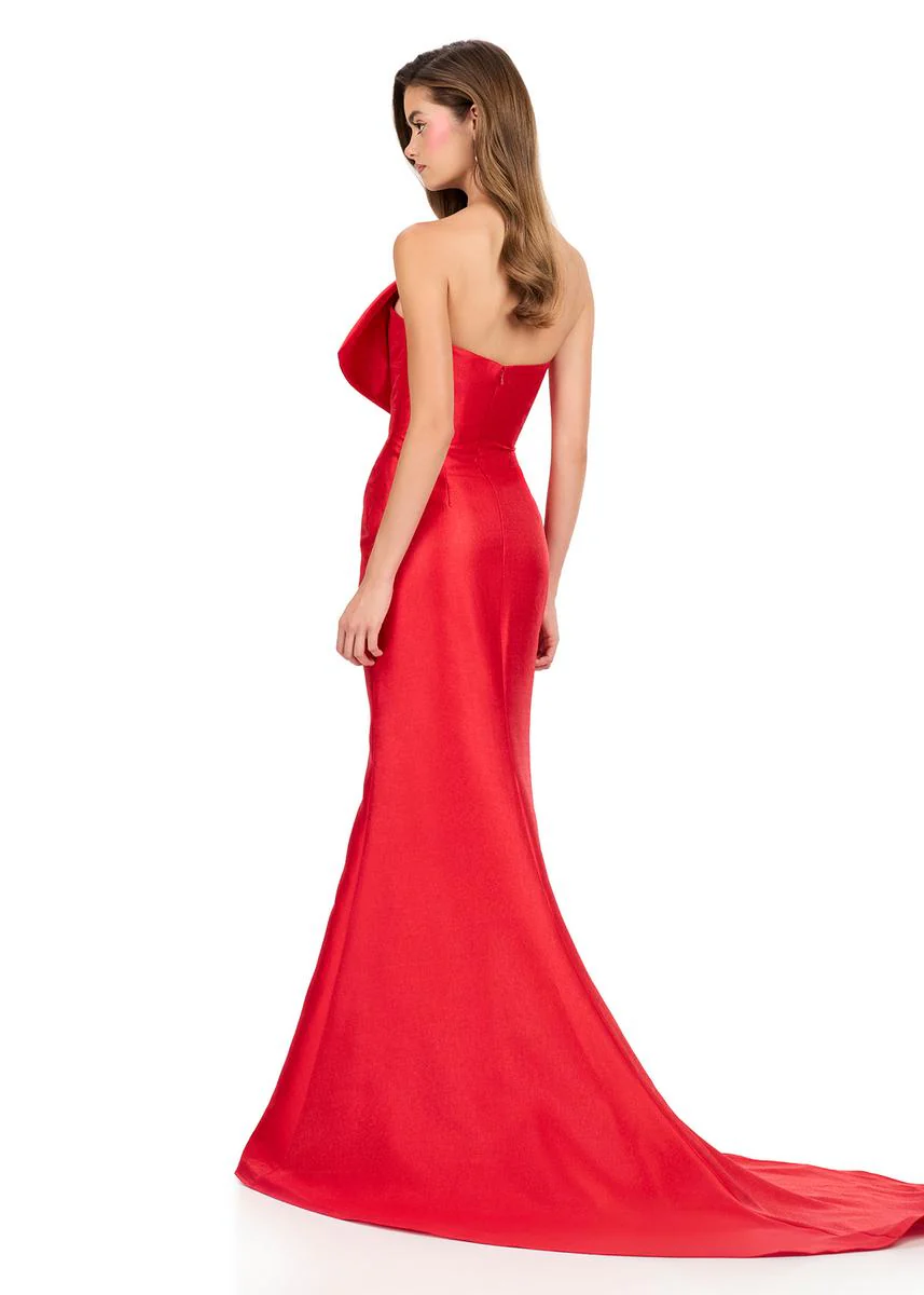 ASHLEYlauren Tight Bow Prom Dress 12279 - Image 5