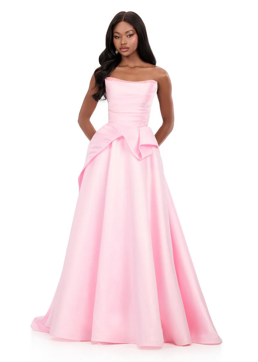 ASHLEYlauren Mikado Ball Gown Prom Dress 12280
