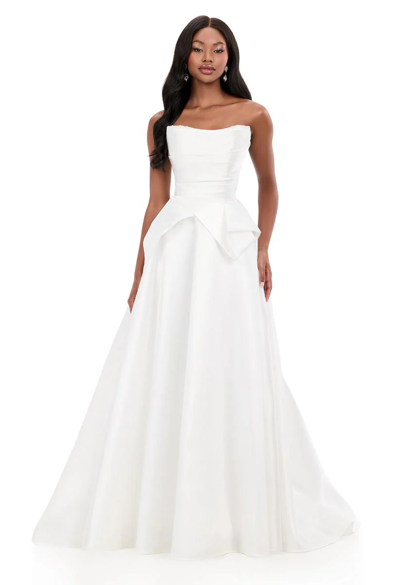 ASHLEYlauren Mikado Ball Gown Prom Dress 12280 - Image 3