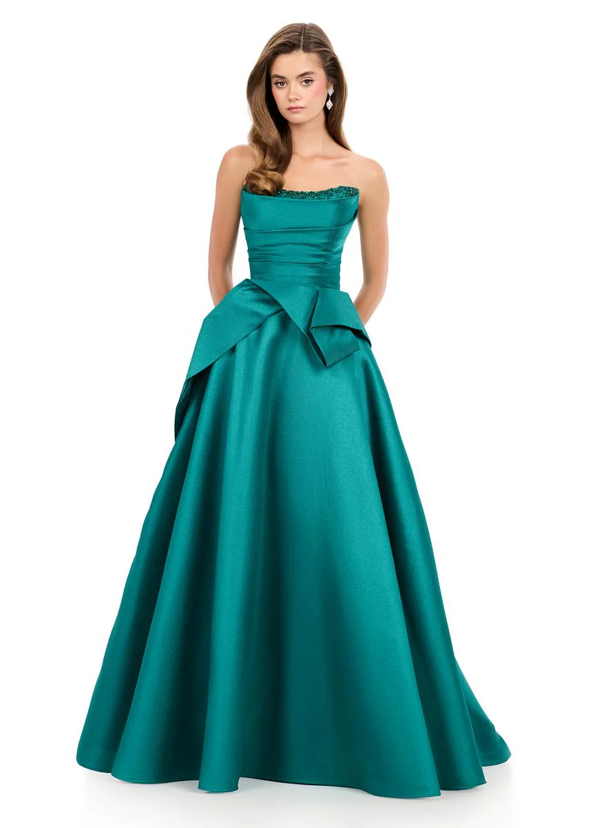 ASHLEYlauren Mikado Ball Gown Prom Dress 12280 - Image 5