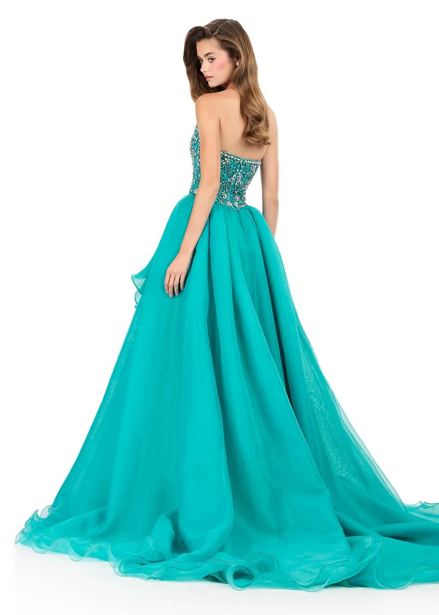 ASHLEYlauren Layered Organza Ball Gown Prom Dress 12281 - Image 2