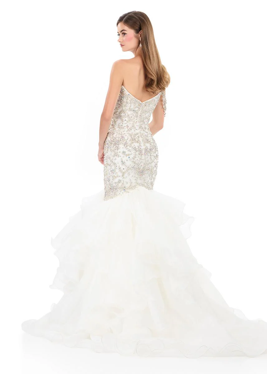 ASHLEYlauren Beaded Fitted Prom Dress 12282 - Image 7