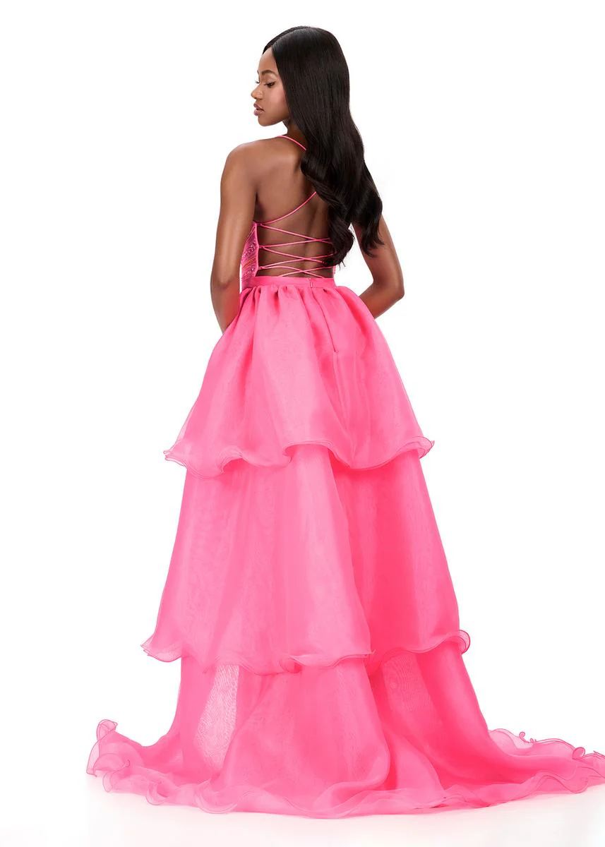 ASHLEYlauren Organza Overskirt 12295 - Image 2