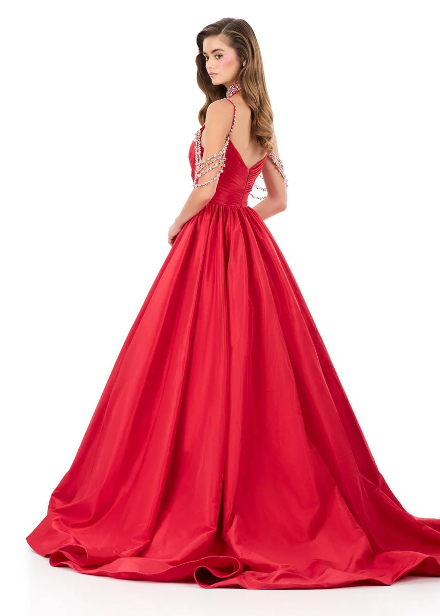ASHLEYlauren Embellished Prom Dress 12300 - Image 7